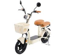 Trottinette Électrique avec Selle Y16, NFC, Autonomie 90 km, 14 Po, Beige