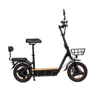 Trottinette électrique avec siège KuKirin C1 Pro, pneus tout-terrain 14"", Batterie 26 Ah, Noir