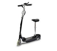 Trottinette électrique avec siège - vidaXL - 120 W - Noir - 74x36x86 cm - Siège réglable 46-60 cm - Pneus 13,75 cm