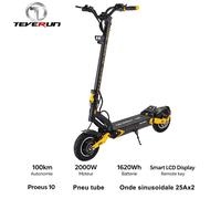 Trottinette Électrique Blade Mini Ultra V4 Jaune - Double Moteur 2000W, Autonomie 100km, Batterie 1620Wh, Pneu Tube 10x3.0