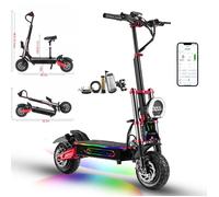 Trottinette Électrique BOYUEDA S5-11pouces-Moteur 6000W -Batterie 60V38A -85km/h -Environ 120KM Autonomie-Noir