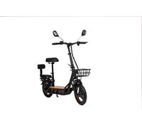 Trottinette électrique Kukirin C1 Pro noire 14". 500 W 26 Ah, vitesse 45 km/h, autonomie 100 km, équipée de pneus 14 pouces, panier de rangement, siège arrière, rétroviseur, charge rapide.Vitesse maxi
