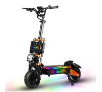 Trottinette électrique CHEEVALRY, Dual Moteur 3000W*2 60V43AH, Accélérateur au pouce, Autonomie 100KM, Pneu pneumatique hors route