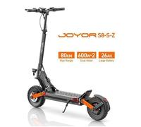 Trottinette électrique double moteur JOYOR S8-S-Z - Batterie 48 V 26 Ah, autonomie de 80 km, vitesse réglable, pliable