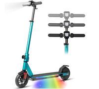 Trottinette Électrique Enfant 6-12 Ans 150W, 6.9 kg, Hauteur Réglable & Pliable, Vert, Idéale pour Enfants et Adolescents