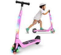 Trottinette électrique enfant âge 6-10-14 Ans Seul 5.5 kg Hauteur ajustable Cadeau pour Enfant et Ados Rose
