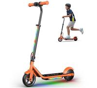 Trottinette électrique enfant iscooter K2PRO avec lumières LED, moteur 150 W, 3 vitesses jusqu'à 16 km/h, guidon réglable