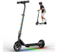 Trottinette Électrique Enfant iScooter K2Pro Noir,3 Vitesses, Hauteur réglable,150W ,LED Multicolores, 6-12 Ans Pour Cadeau