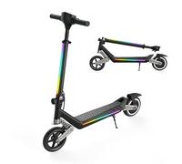 Trottinette Électrique Enfant K6,Trottinette Electrique Enfant 8-14 Ans,Pneus Pleins 6.5",3 Vitesses 5/10/16 km/h,3 Modes Lumière,Autonomie 9 km,Double Suspension,Bluetooth,Pliable,70 kg