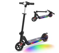 Trottinette Électrique Enfant Pliable150W, 15 km/h, Autonomie 10-15 km,3 Vitesses,Pneus 6,5"",Frein Double,6-12 Ans,70kg Max Noir