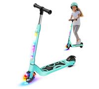 Trottinette Electrique Enfants 6-10 Ans - LED - néons colorés - Hauteur Réglables Cadeau idéal-YD531-Vert