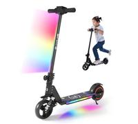 Trottinette électrique Enfants Avec Absorption Des Chocs - 130W - 14 Km/h - 8Km - Pliable - écran LCD - Lumière de pédale - Noir