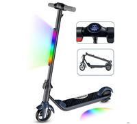 Trottinette électrique Enfants F602 - Pliable - Vitesse 12km/h - Autonomie 5-7km - Écran LED - Lumière Avant - Cadeau idéal - Gris