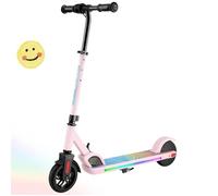 Trottinette Electrique Enfants Pliable-Moteur 150W-Batterie 2.6A-Autonomie 8km-Vitesse Max 16km/h - Rose