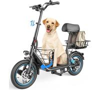 Trottinette électrique Gyroor C1 Plus avec siège et panier amovible