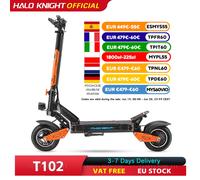 Nouveau HALO KNIGHT T107Pro grand écran intelligent Escooter adultes 60V 38.4Ah batterie 3000W double moteur 95 KM/H puissant Scooter électrique 60V 6000W 38.4Ah