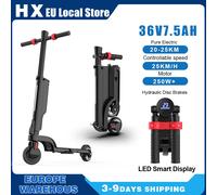Trottinette électrique HX X6 5,5'' pliable avec sac à dos, pour les trajets urbains, avec batterie amovible de 7,5 Ah, écran LED intelligent, trottinette électrique 7.5AH Dual Battery