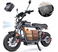 Trottinette électrique iScooter DX5 avec siège-1500W-72 km -55km/h-48v15.6AH-Panier amovible -terrain et urbain