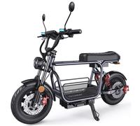 Trottinette électrique iScooter DX5 pour adultes, moteur 1000W, autonomie 60-72 km, pneus 15 , clé NFC, freins hydrauliques, panier amovible
