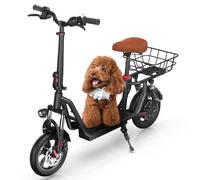 Trottinette Électrique Iscooter I12 Avec Siège 500w Autonomie 30-35km 36v7.5ah 12" Deux Amortisseurs À L'Avant Et À L'Arrière