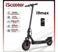 IScooter-Trottinette Électrique i9max, 36V, 10Ah, 500W, Autonomie de 30 à 40km, Suspension Touriste, Vitesse de 15 à 35 km/h, 10 Pouces, avec Application i9max no bag