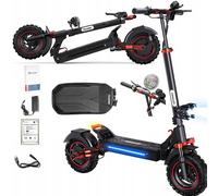 Trottinette Électrique Iscooter Ix5s, Moteur 1000 W, Batterie 48 V 15 Ah, Pneus 11 Pouces, Vitesse Maximale 45 Km/H, Autonomie 65 Km, Double Système De Freinage À Disque, Double Suspension.