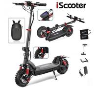 Trottinette Electrique iScooter ix6 11"" 48V 17.5Ah 1000W 150 kg Autonomie 65km , avec Écran LCD et Sac pour Tout Te