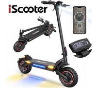 Trottinette Electrique ISCOOTER iX7pro 1000W*2 48V17.5Ah Autonomie 45km Pneus 10 Pouces 150 kg Avec Écran LCD et Sac