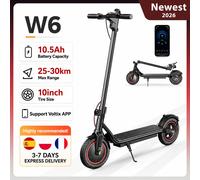 iScooter W6 10 pouces Scooter électrique 500W adulte e-scooter 36V 10.5Ah 35 km/h vitesse Support APP 30km portée ville Scooters électriques W6