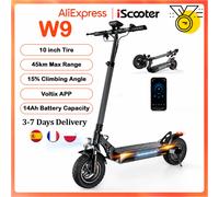 iScooter Scooter électrique W9 10 pouces 1000W 48V 14Ah 35–45 km portée 45 km/h freins à disque NEW
