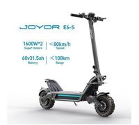 Trottinette électrique JOYOR E6-S - moteurs 1600WX2 hautes performances, batterie 60v pour une autonomie de plus de 70KM
