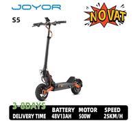 Trottinette électrique JOYOR S5 (ABE) pour trajets urbains, moteur 250W, batterie 48V13AH, trottinette électrique portable, pneus gonflables de 10 pouces, trottinette électrique pour adultes JOYOR S5（