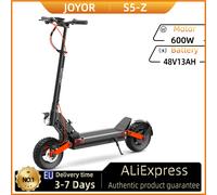 Trottinette électrique JOYOR S5-Z, batterie 48V 13Ah, moteur 600W, pneus 10*3 pouces, vitesse 25 km/h, autonomie 40-55 km, frein à disque avant et arrière JOYOR S5-Z