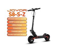 Trottinette électrique JOYOR S8-S-Z à double moteur : 600 W x 2, autonomie de 80km， freins hydrauliques, adaptée à tous les terrains