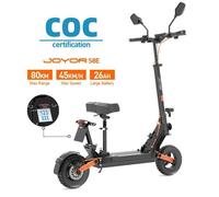 Trottinette électrique JOYOR S8E 800W - Batterie 48V 26Ah, autonomie de 80 km, vitesse de 45 km/h, selle pliable, conforme aux