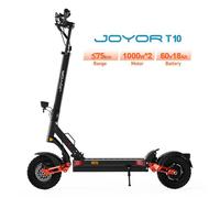 Trottinette Électrique -JOYOR T10 - Moteur 2*1000W -Max 60Km/h - Batterie 60V 18Ah - Pneu 10'' -Autonomie 75km -Freins à disque