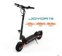Trottinette électrique JOYOR T10 Pliable 2000W 60V 18Ah-Frein hydraulique 10 Pouces Pneus