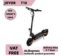 Trottinette électrique JOYOR T10 pour adultes, performances exceptionnelles, moteur 1000W*2, batterie 60V18AH, pneus tout-terrain de 10 pouces. JOYOR T10