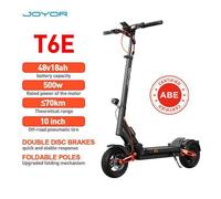 Trottinette électrique JOYOR T6E - Moteur 500 W, autonomie de 70 km, double suspension, pliable, batterie 48 V 18 Ah