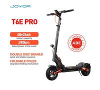 Trottinette électrique JOYOR T6E PRO, 48 V 26 Ah, autonomie de 90 km, 500 W, noire