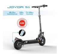 Trottinette électrique Joyor Y8-S ABE 10'' - Moteur 500W - Batterie 26AH - Autonomie : 75-100km - Freins à disque