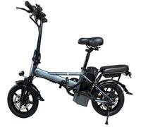 Trottinette Électrique JUICEASE E14,500W48V10.4.Ah,Vitesse Maximale 21KM/H,14” Avec Siège, Autonomie28KM,Pliable,USB,120KG,Bleu