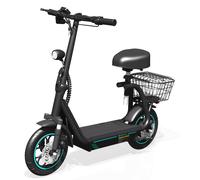 Trottinette Électrique M5pro Avec Panier Pliable¿Vitesse Max 45km/H, Autonomie 40 Km, Avec Siège Réglable-Conduite Urbaine &Courses