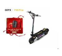 Trottinette électrique OOTD T10 Pro - 1300Wx2, 65km/h, 52V 23.4Ah, 70km, 11"", Amortissement hydraulique, Bouton ambiance