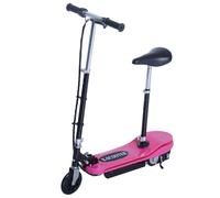 Trottinette Électrique Pliable 120 W Enfant 7 À 12 Ans Lumière Led Hauteur Guidon Et Selle Réglable 10 Km/H Max. Rose