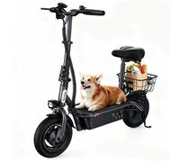 Trottinette Électrique Pliable avec Siège iScooter SR-E3 pour Adulte et Ados, Moteur 1000W, Autonomie 60KM, Batterie 13Ah