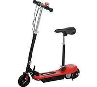 Trottinette électrique pliable enfant 120w 15km/h max. Guidon selle réglable suspension av sonnette rouge TU