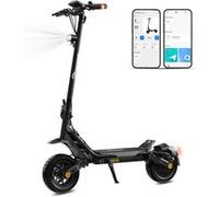 Trottinette Électrique Pliable EVERCROSS TECH,Pneus Solides 10" ,1100W Max,APP,Batterie 48V 15.6Ah,Scooter Noir Noir