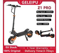 Trottinette électrique pliable GELEIPU Z1 PRO, moteur 2400W, batterie 52V20Ah, vitesse maximale 65KM/H, pneus de 10 pouces, autonomie 70KM, trottinette électrique pour adultes Z1 PRO