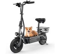 Trottinette Électrique Pliable iScooter F2 - 500W, Autonomie 30 km, Vitesse Max 30 km/h, Pneus 10 Pouces, 2 Vitesses Réglables Pour les Commutes Urbaines et le Transport Économique Gris mat
